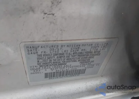 2017 Nissan Versa 1.6 S z USA, uszkodzony, nr VIN 3N1CN7AP4HL888532